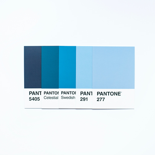 5 Blue Pantone Swatches