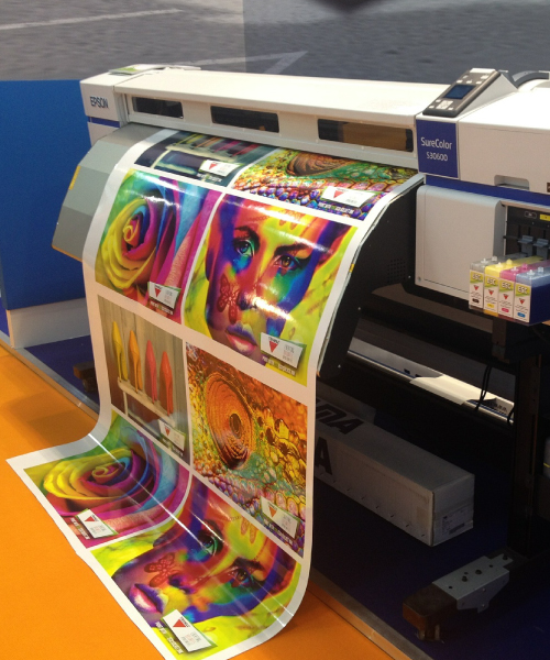 Modern Printing Press Running Color Print