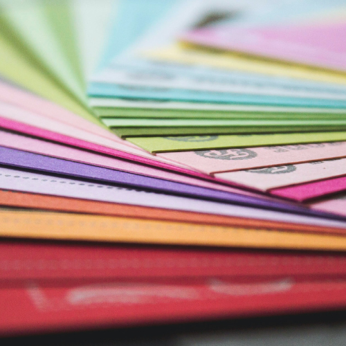 Color Swatches on Card Stock