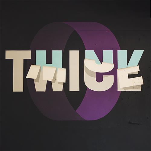 Think Twice Typography Graphic