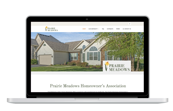 Prairie Meadows HOA Website Design