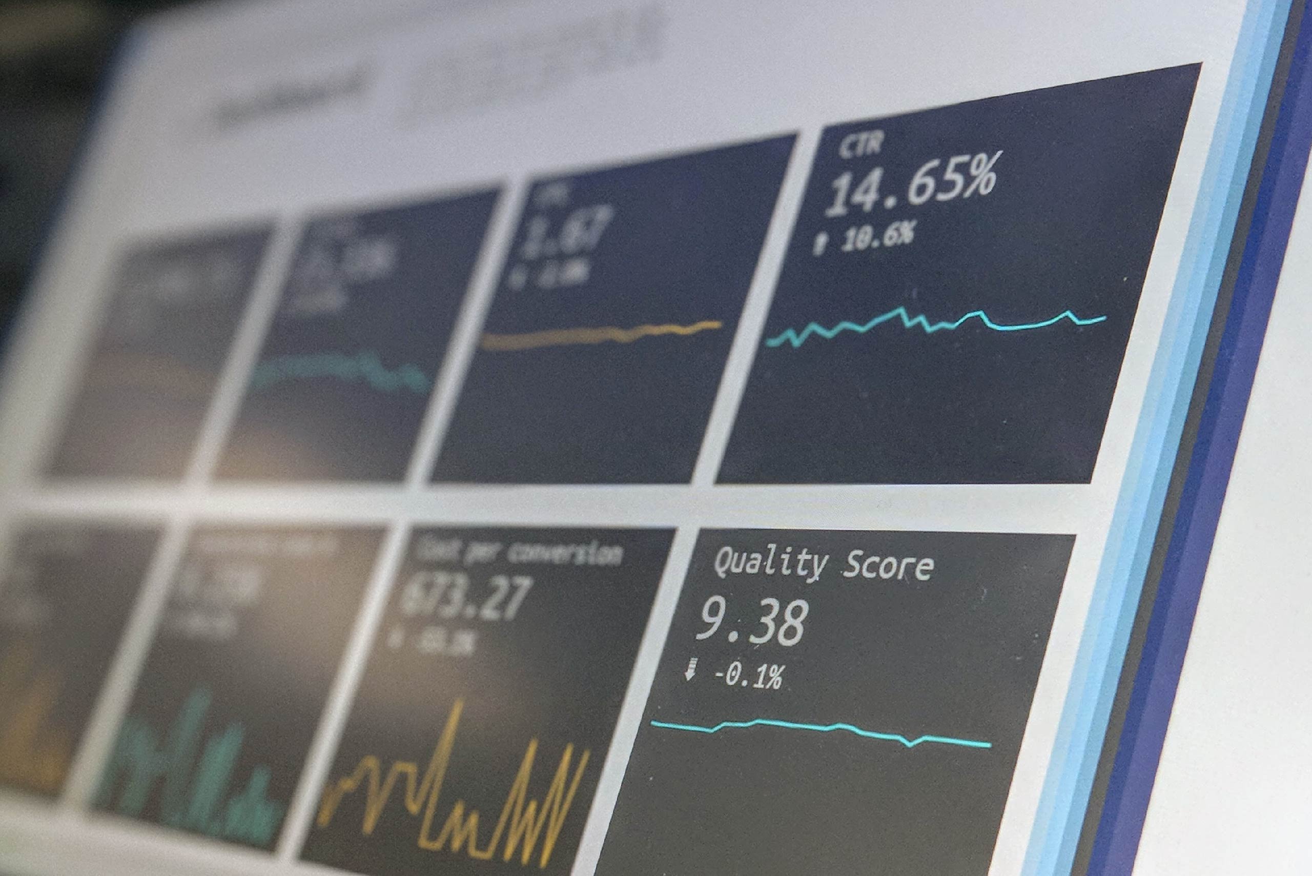 Close Up of SEO Audit Figures