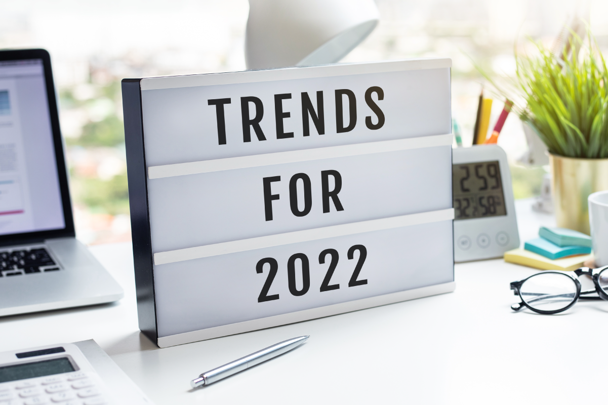 Small Light Up Marquee Board with "Trends for 2022"