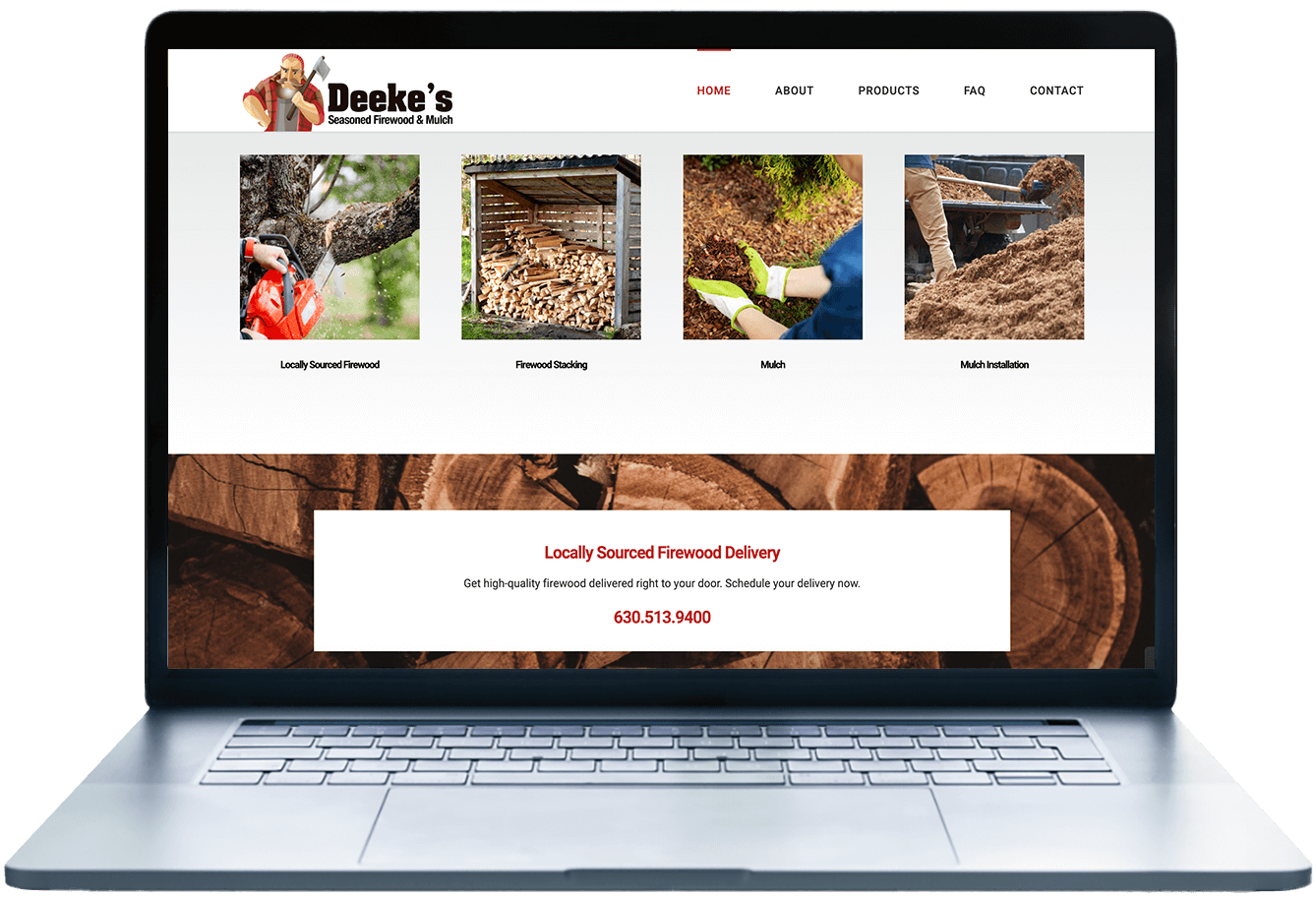 Deeke’s Seasoned Firewood and Mulch website