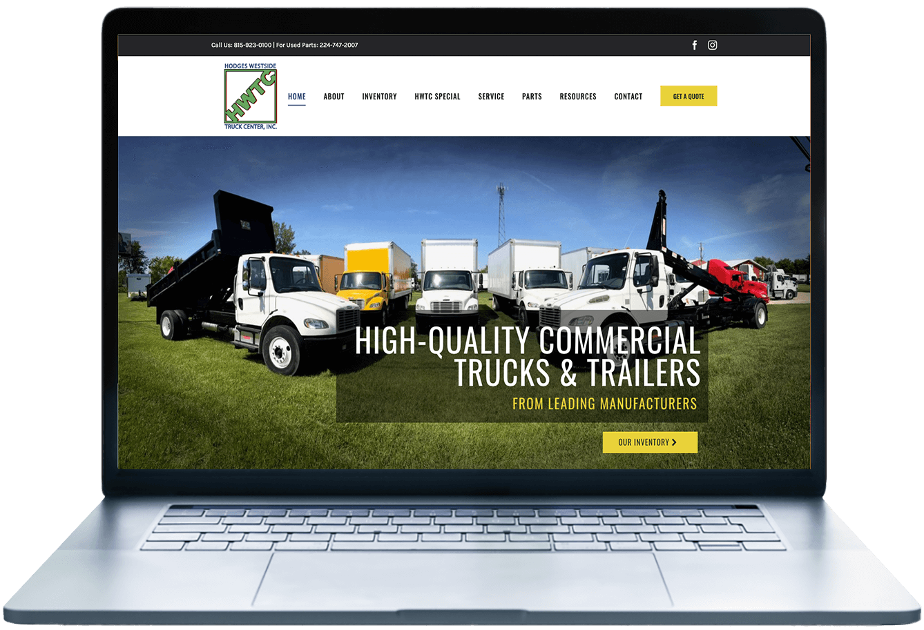 Hodges Westside Truck Center website