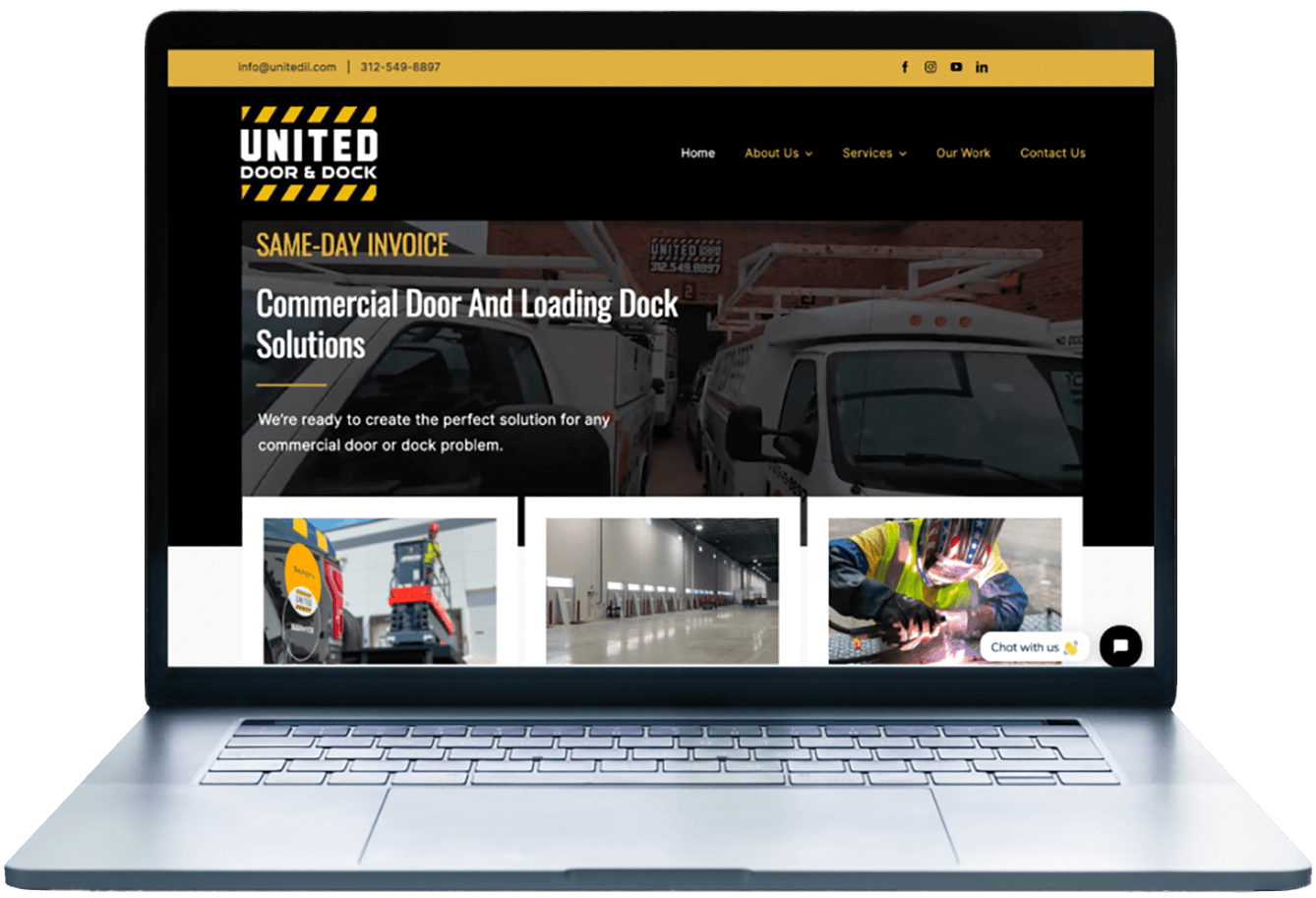 United Door & Dock website