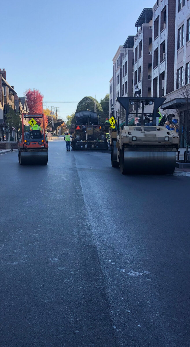 Newly laid asphalt by ALAMP